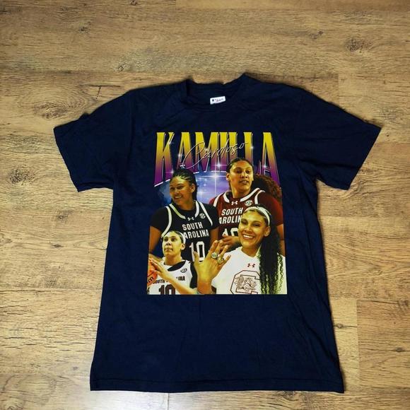 Kamilla Cardoso - South Carolina Gamecocks - Unisex Black T-Shirt - Picture 1 of 4